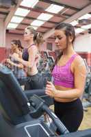 Women exercising in the gym