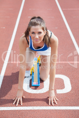 Woman ready to race