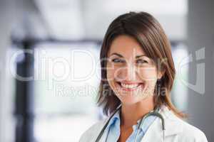 Smiling female doctor