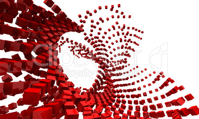 Red Flow cubes 3