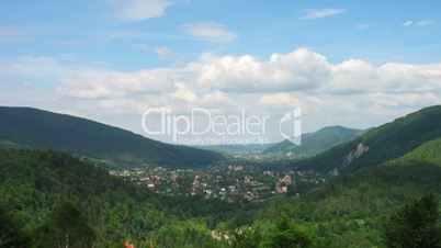 time lapse of Carpathian Mountains