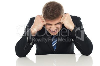 Frustrated businessman