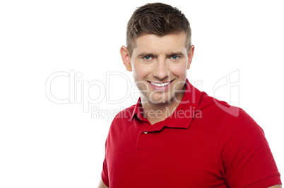 Casual portrait of cheerful young man