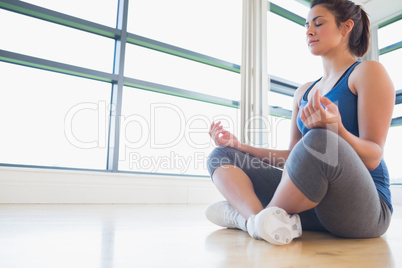 Woman meditating