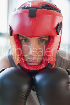Man in boxing gear