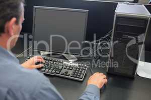 Man working at computer