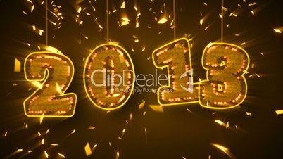 new year 2013 celebration confetti