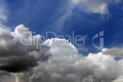 Blue sky and clouds