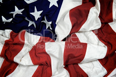 Crumpled American Flag