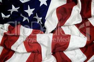 Crumpled American Flag