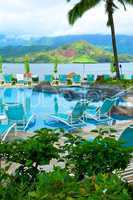 Resort Pool on the Island of Kauai