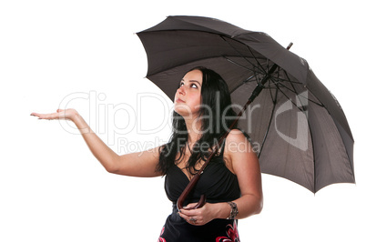 Woman with an umbrella