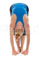 Practicing Yoga. Young woman