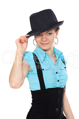 Woman wearing a hat