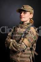 Beautiful army girl