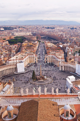 Panorama of Vatican and Rome