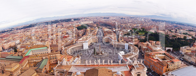 Panorama of Vatican and Rome