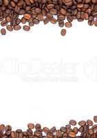 Brown roasted coffee beans