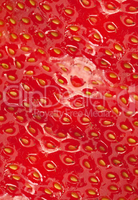Detailed surface of strawberry