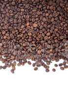 Brown roasted coffee beans