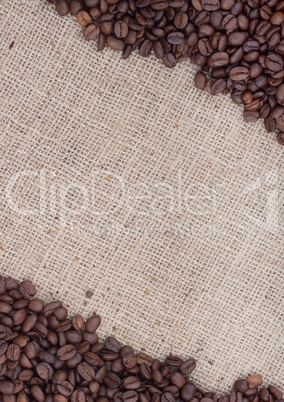 Brown roasted coffee beans Brown roasted coffee beans