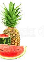 Pineapple and watermelon