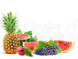 Colorful healthy fresh fruit