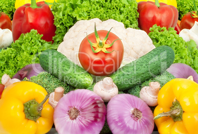 Assorted fresh vegetables