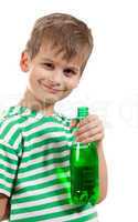 Boy drinking water