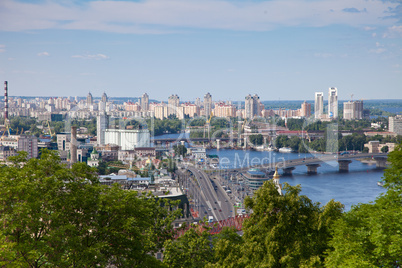 Panorama of Kiev, Ukraine.