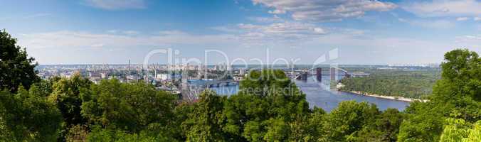 Panorama of Kiev, Ukraine.