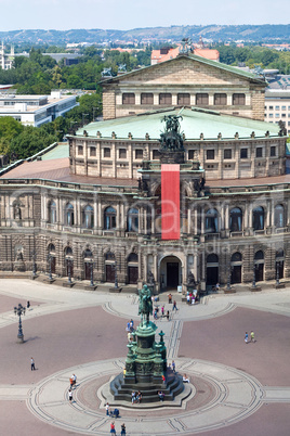 Panorama of Dresden,  Semper Opera House,