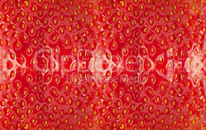 Detailed surface of strawberry