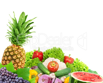 Fresh fruits and vegetables