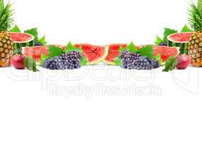 Colorful healthy fresh fruit