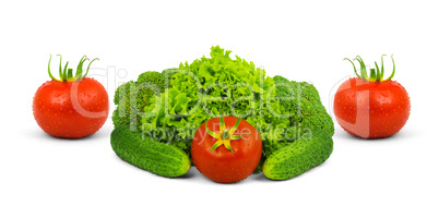 Low-calorie raw vegetables