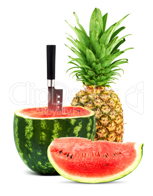 Pineapple and watermelon