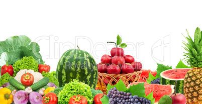 Fresh fruits and vegetables