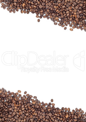 Brown roasted coffee beans Brown roasted coffee beans