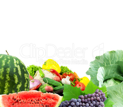 Fresh fruits and vegetables