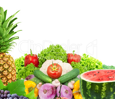 Fresh fruits and vegetables