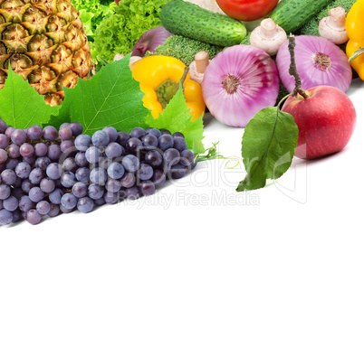 Fresh fruits and vegetables