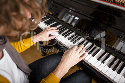 piano playing