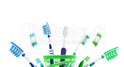 Colorfull toothbrushes