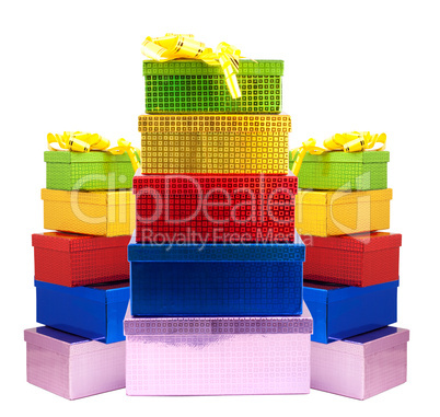 Colour gift boxes