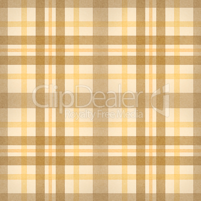 yellow brown checked fabric seamless pattern