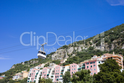 Gibraltar Houses and Cable Car