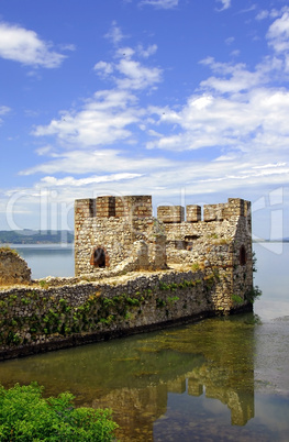 Tower of Golubac fortress in Serbia