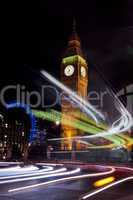 big ben and circle traffic lights