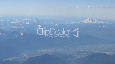 Aerial View Of Mount Baker And Fraser Valley